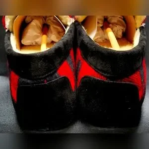 Polo Ralph Lauren Fur-Lined Moccasin Slippers Buffalo plaid Sz 13 Men NWB Polo Ralph Lauren | Shoes | Polo Ralph Lauren Furlined  main image 2